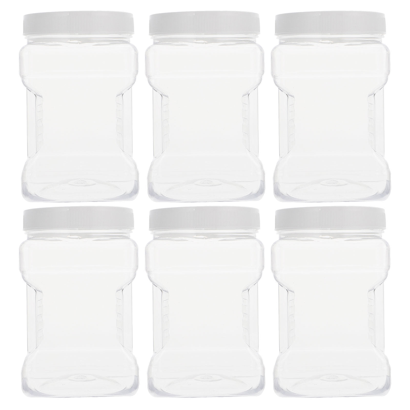 Food Storage Containers - 6개 세트 투명 보관 용기, 투명