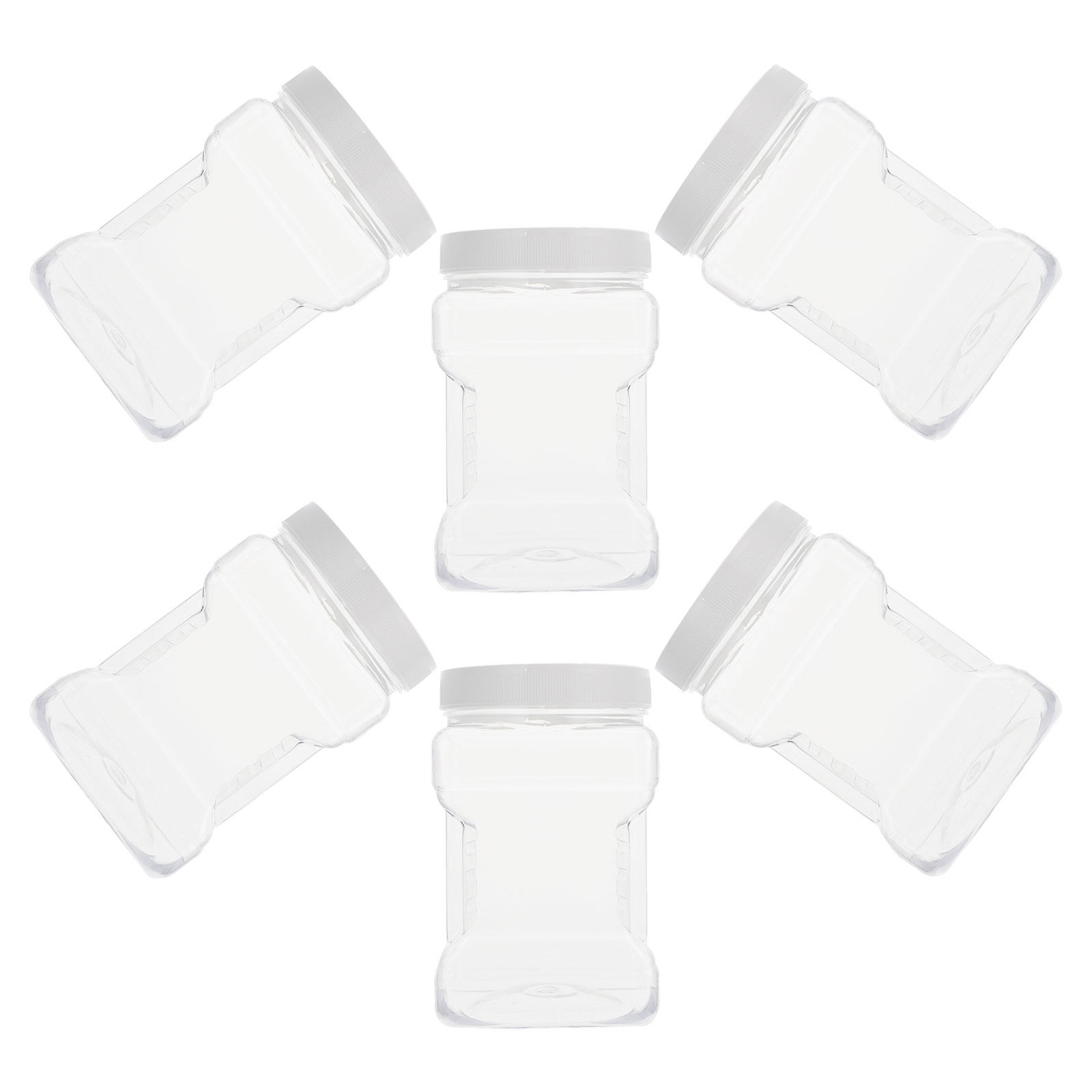 6개 세트 투명 보관 용기, 투명 사각 플라스틱 용기, - Food Storage Containers 리뷰 및 가격