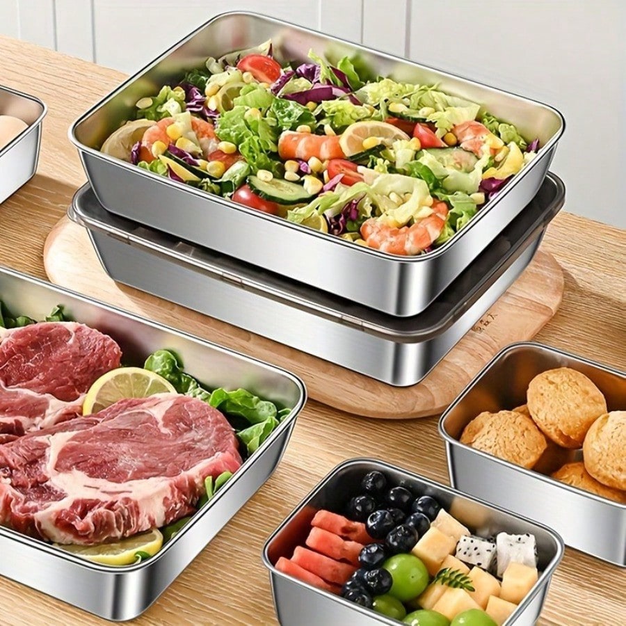 5개입 프리미엄 누수 방지 스테인리스 스틸 식품 보관  - Food Storage Meals 리뷰 및 가격