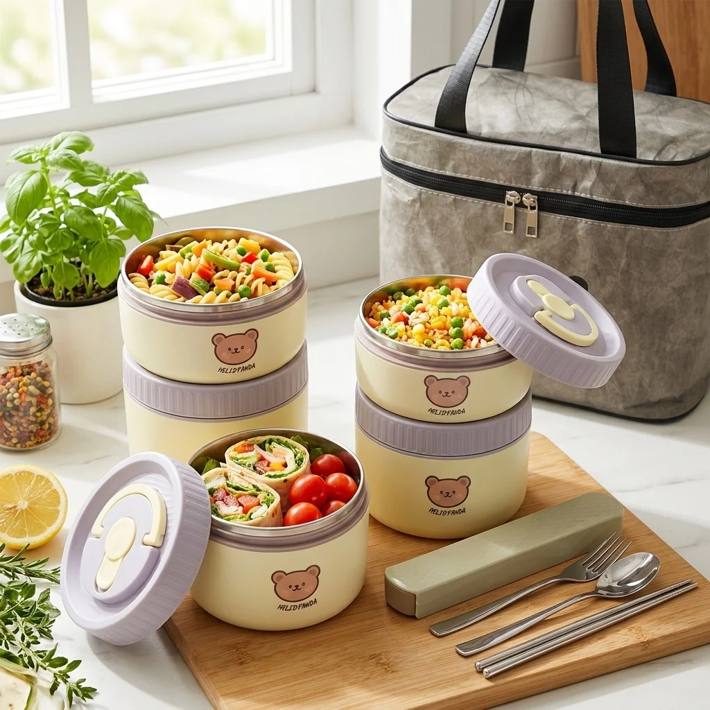 304 스테인리스 스틸 소재의 보온 도시락통, 어린이  - Food Storage Oven Safe 리뷰 및 가격