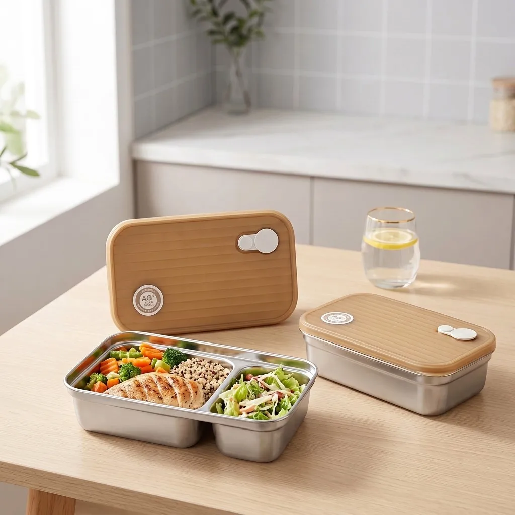 304 스테인리스 스틸 소재의 칸막이형 도시락통, 밀폐 - Food Storage With Dividers 리뷰 및 가격