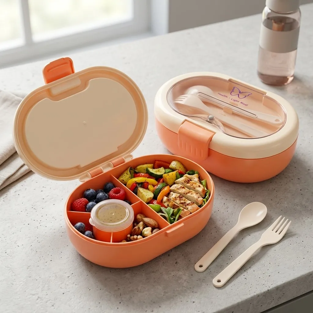 어린이, 성인, 학교 급식 준비, 간식 보관에 적합한, - Food Storage With Dividers 리뷰 및 가격